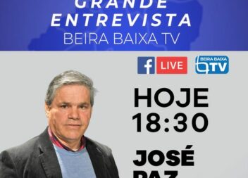 Hoje às 18h30 Grande Entrevista com José Paz.