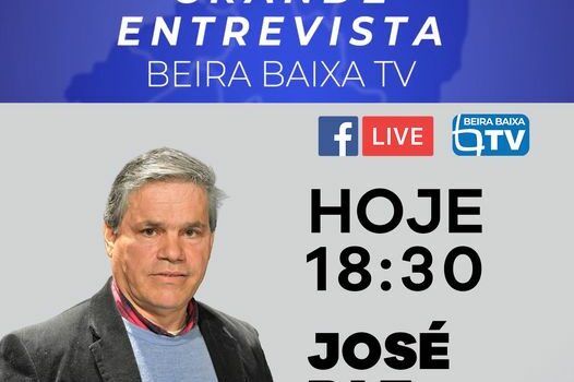 Hoje às 18h30 Grande Entrevista com José Paz.