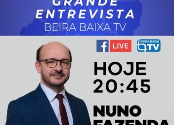 Hoje às 20H45 Grande Entrevista com Nuno Fazenda(PS).