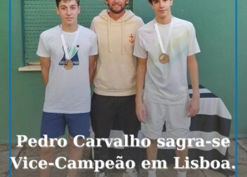 O atleta Pedro Carvalho, que representa o Alcatenis Sport Clube - Alcains