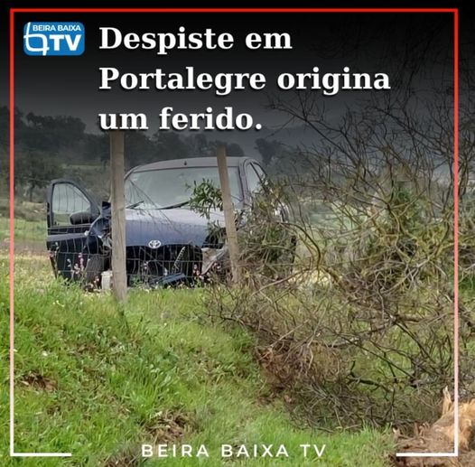 O despiste de um veículo ligeiro de passageiros entre Alagos e Fortios