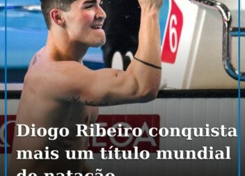 O nadador português Diogo Ribeiro sagrou-se hoje campeão mundial dos 100 metros