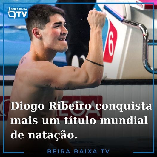 O nadador português Diogo Ribeiro sagrou-se hoje campeão mundial dos 100 metros