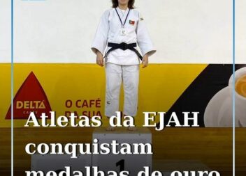 Os atletas da Escola de Judo Ana Hormigo (EJAH) Adriana Torres (-63Kg) e João Al