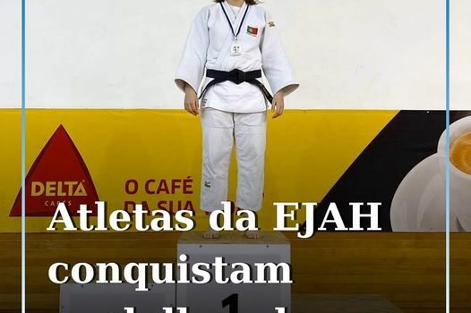 Os atletas da Escola de Judo Ana Hormigo (EJAH) Adriana Torres (-63Kg) e João Al