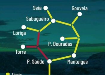 Queda de neve leva ao encerramento de troços na Serra da Estrela