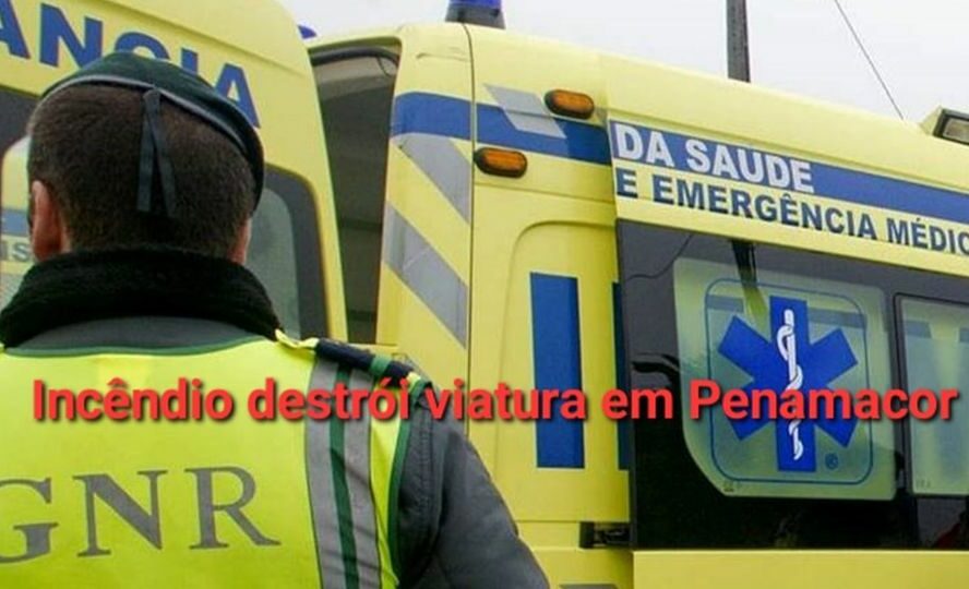 Um veículo ligeiro de mercadorias foi totalmente consumido pelas chamas esta qua