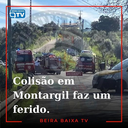Uma colisão entre um veículo ligeiro de passageiros e um misto, na EN2