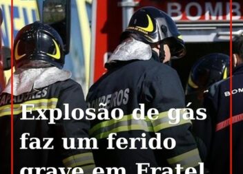 Uma garrafa de gás de campismo explodiu no interior de um veículo pesado no parq