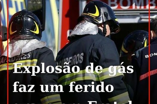 Uma garrafa de gás de campismo explodiu no interior de um veículo pesado no parq