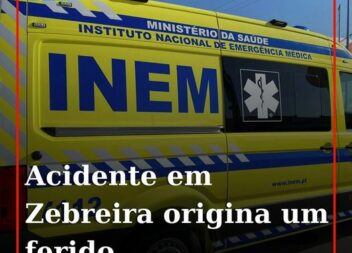 Uma mulher de 50 anos ficou ferida na sequência de uma colisão rodoviária entre