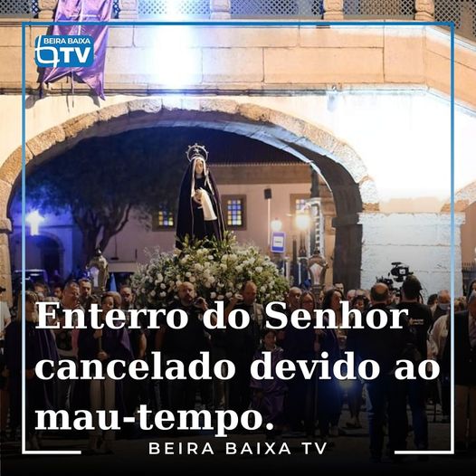 A Procissão do Enterro do Senhor prevista para esta sexta-feira