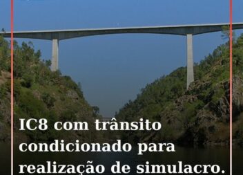 A circulação ao trânsito rodoviário vai estar interdita este sábado