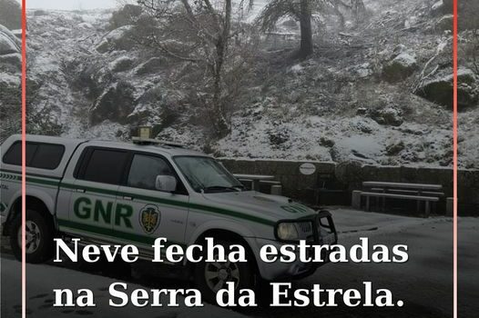 As estradas de acesso à Torre no maciço central da serra da Estrela estão encerr