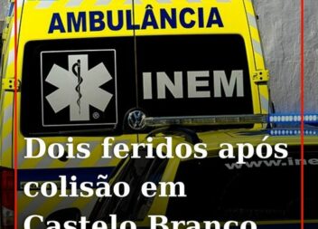 Dois automóveis colidiram de forma aparatosa esta sexta-feira na Av. Dia de Port