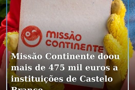 Em 2023, a Missão Continente doou mais de 475,3 mil euros em produtos alimentare