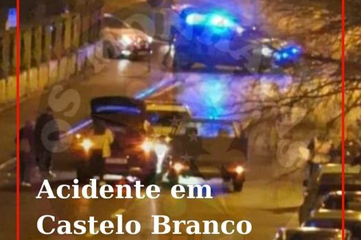 Homem ferido após colisão em Castelo Branco