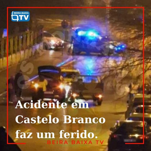 Homem ferido após colisão em Castelo Branco