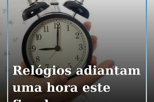 Hora muda na madrugada de sábado para domingo