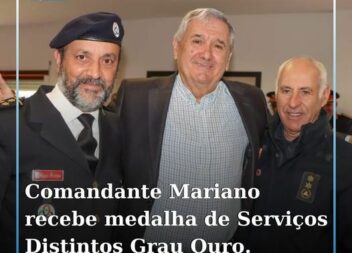 O Comandante José Pereira Mariano foi agraciado com a atribuição da medalha de S