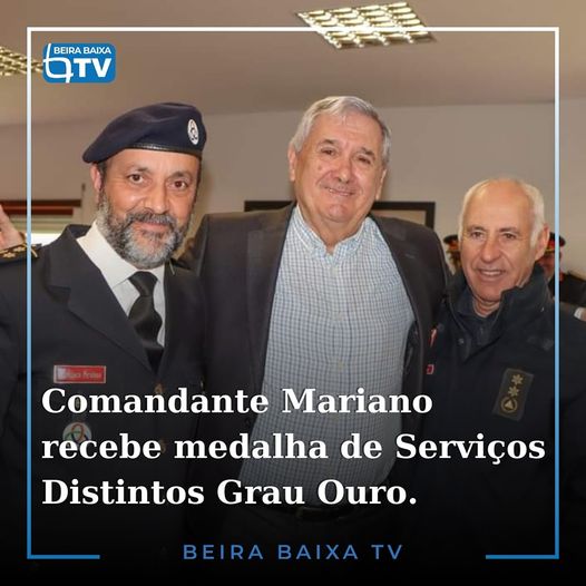 O Comandante José Pereira Mariano foi agraciado com a atribuição da medalha de S