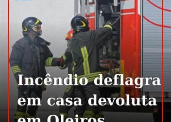O alerta para um incêndio numa habitação degradada e devoluta na localidade de C