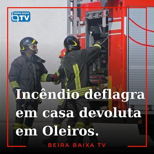 O alerta para um incêndio numa habitação degradada e devoluta na localidade de C
