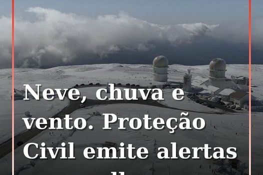 Próximas 48 horas vão trazer precipitação, queda de neve