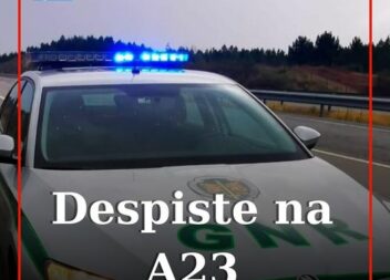 Remoção de veículo despistado condiciona trânsito na A23