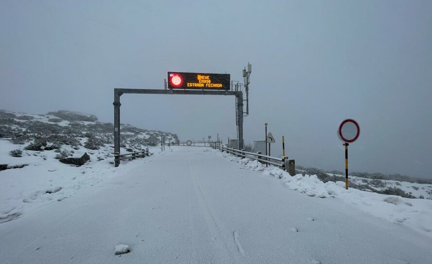Serra da Estrela com um troço fechado e um condicionado