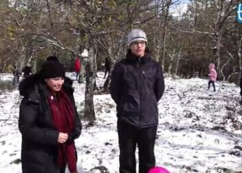 Serra da Estrela pintada de branco