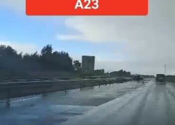 Três automóveis despistam-se na A23