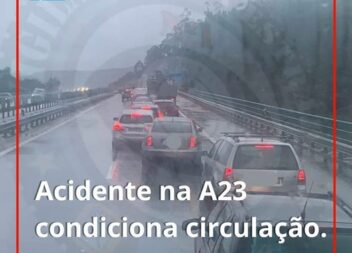 Um acidente rodoviário ocorrido na A23, sensivelmente ao km 36