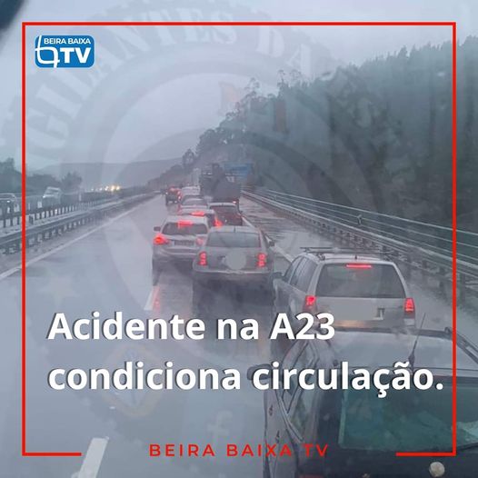 Um acidente rodoviário ocorrido na A23, sensivelmente ao km 36
