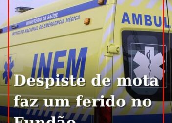 Um ferido ligeiro é o balanço de um despiste de um motociclo