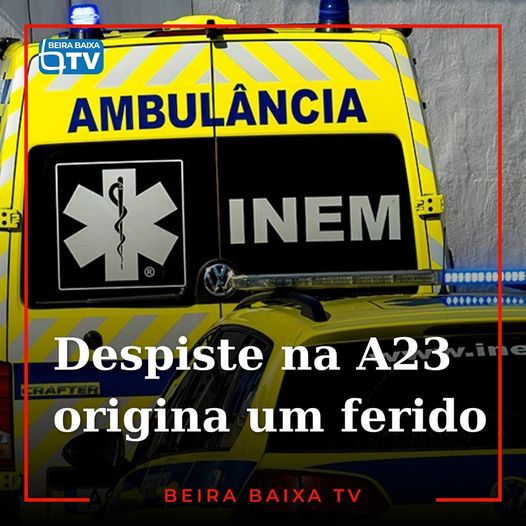 Um veículo ligeiro despistou-se na A23, ao km 95, em Vila Velha de Ródão
