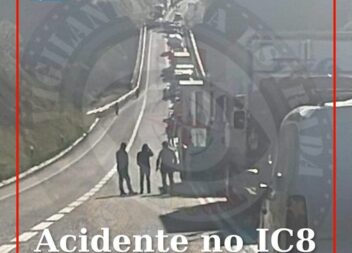 Colisão no IC8 origina dois feridos