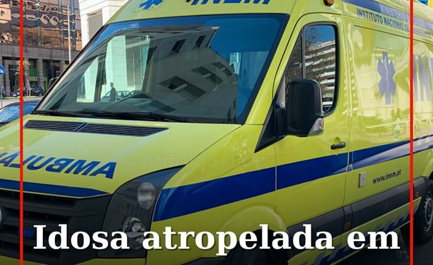 Idosa atropelada sofre ferimentos graves