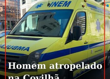 O alerta para um atropelamento ocorrido junto à Central de Camionagem