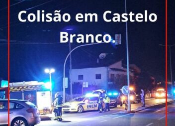 Três feridos após colisão