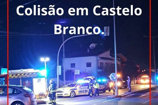 Três feridos após colisão
