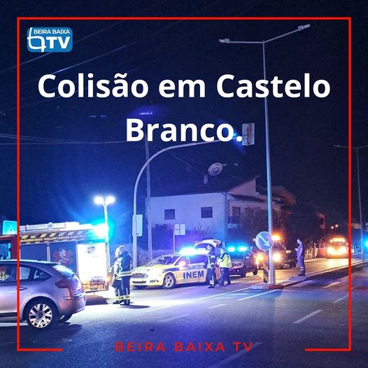 Três feridos após colisão