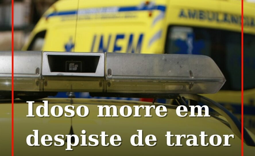 Um despiste de um trator agrícola acabou em tragédia para um homem de 84 anos qu