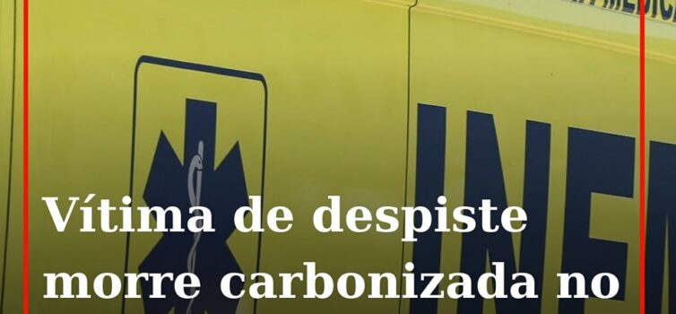 Um despiste de um veículo ligeiro de passageiros que se incendiou posteriormente