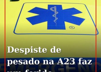 Um veículo pesado de mercadorias despistou-se na A23, ao km 72.5