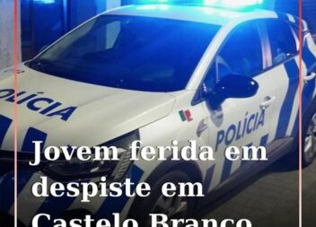 Uma jovem de 20 anos de idade sofreu ferimentos ligeiros na sequência do despist
