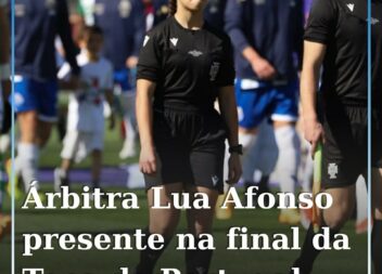 A árbitra da Associação de Futebol de Castelo Branco, Lua Afonso