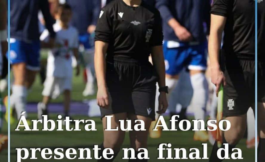 A árbitra da Associação de Futebol de Castelo Branco, Lua Afonso