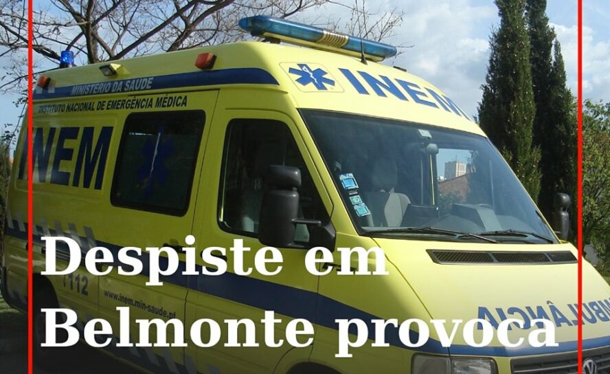 Automóvel despista-se e acaba por capotar