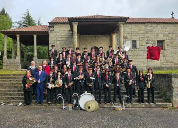 Banda da Covilhã em arruada do 1º de Maio